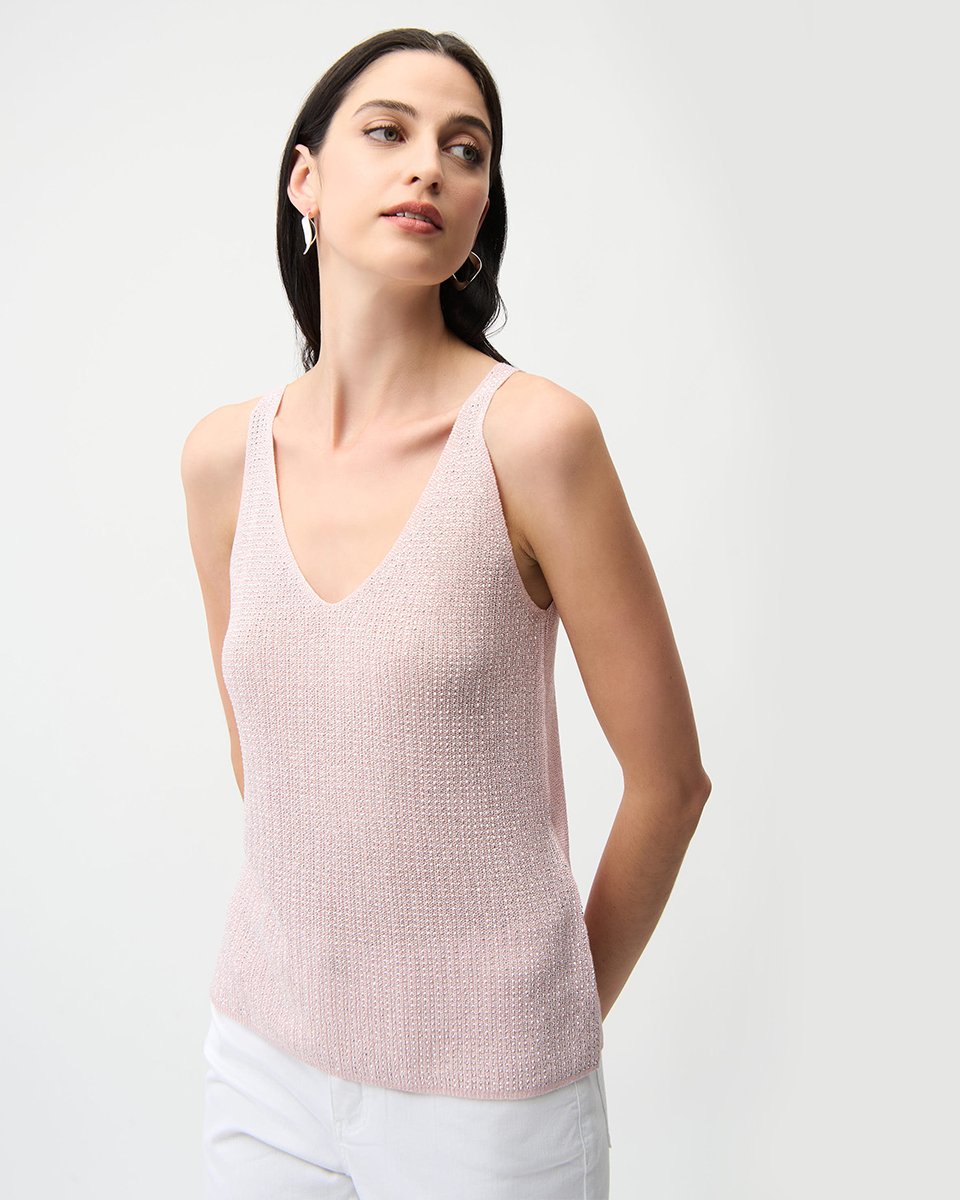 CAMI VICTORIA METALLIC KNITTED