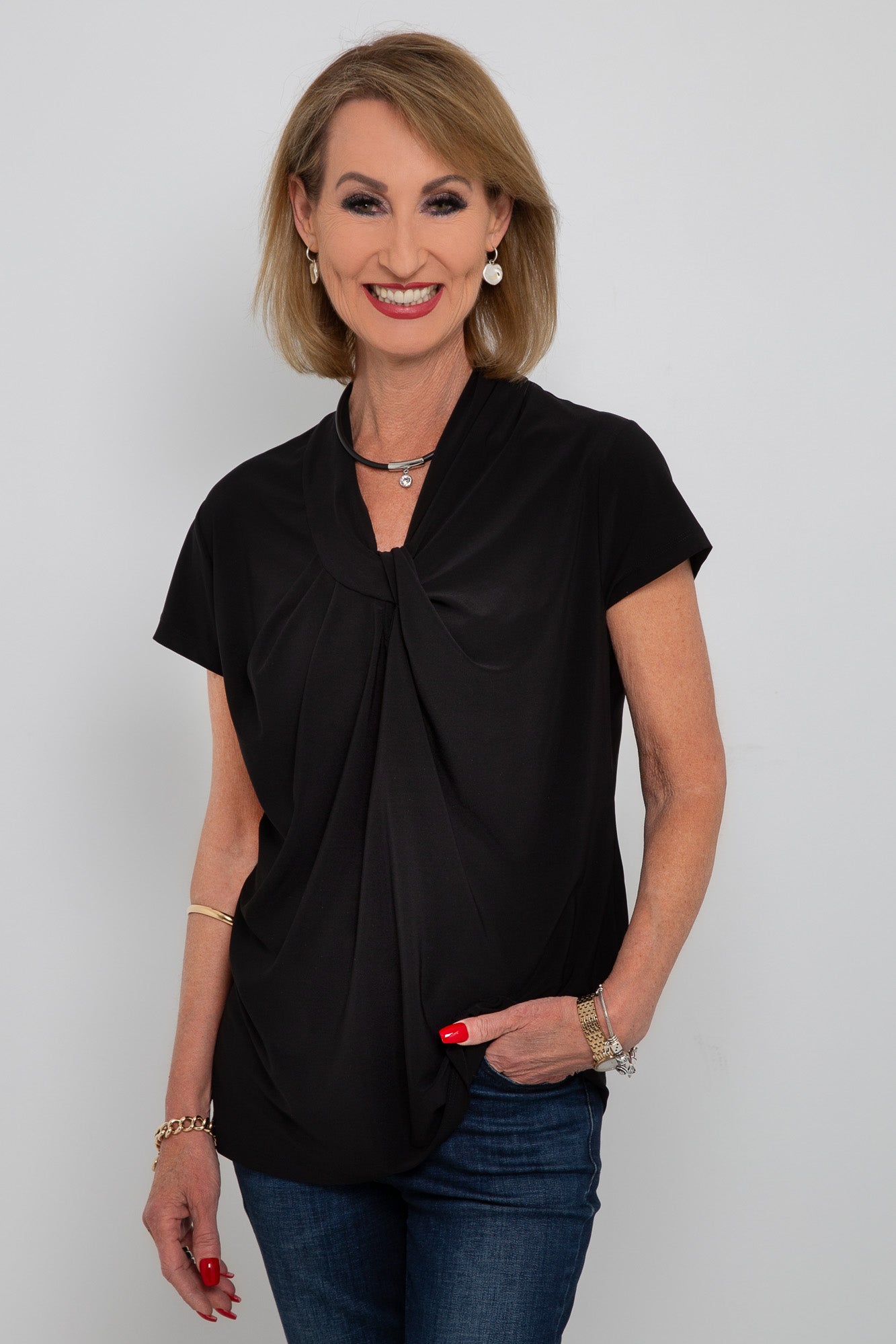 TOP LUCY CAP SLEEVE TWIST